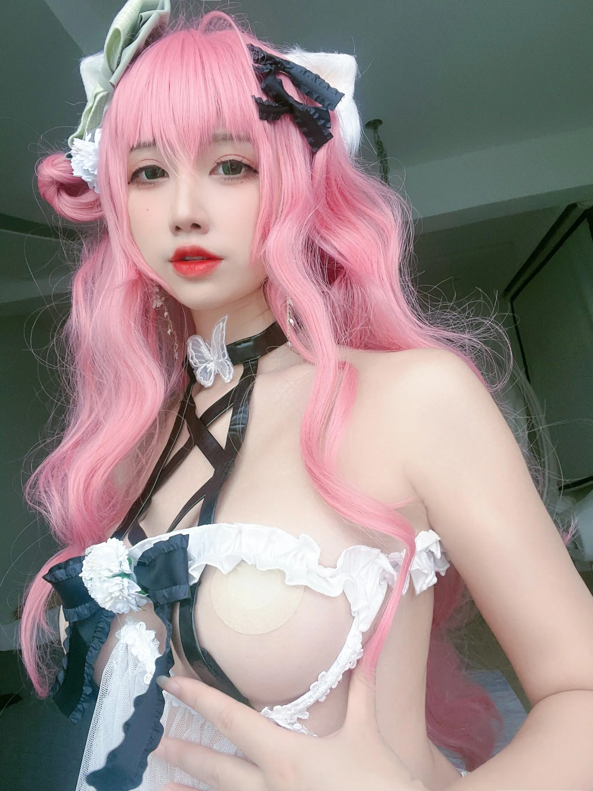 九曲Jean – NO.63 粉发妹妹 正片自拍-自拍21p [21P]插图7